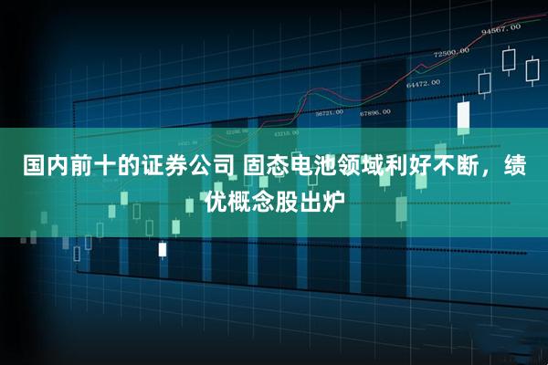 国内前十的证券公司 固态电池领域利好不断，绩优概念股出炉
