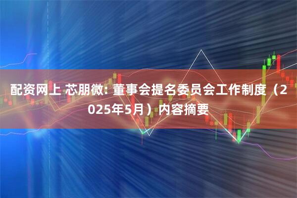 配资网上 芯朋微: 董事会提名委员会工作制度（2025年5月）内容摘要