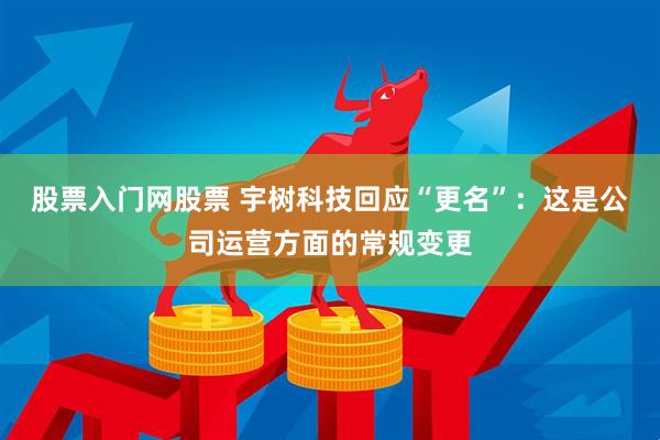 股票入门网股票 宇树科技回应“更名”：这是公司运营方面的常规变更